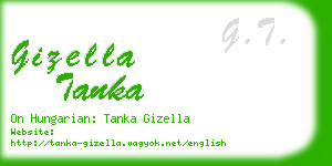 gizella tanka business card